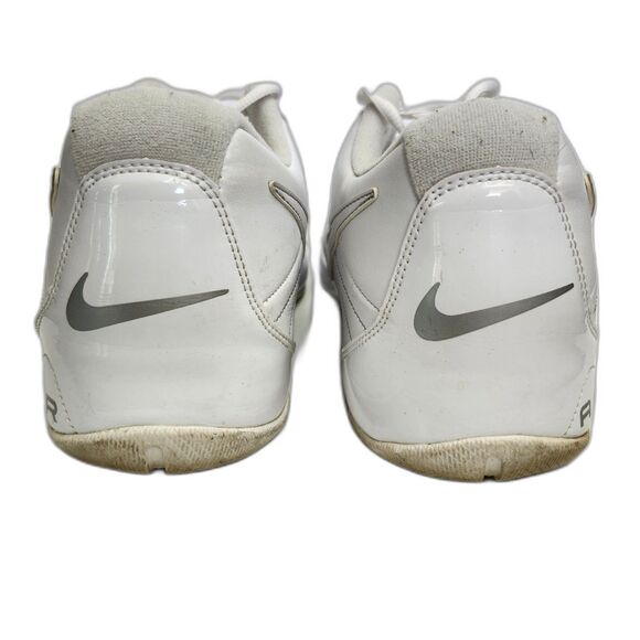 Nike Air Baseline Athletic Shoes Mens 12 White Metallic Sneakers 386240-111